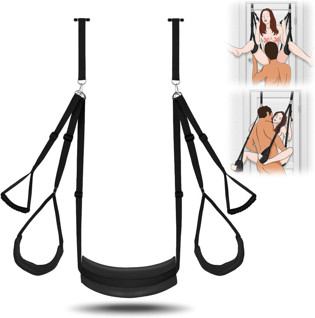 UTIMI Love Swing Sex Swing Door Swing - Sex Swing with Seat BDSM Bondage Set Extremely Robust Sex Toy Sex Furniture for Couples Maximum Load 150 kg