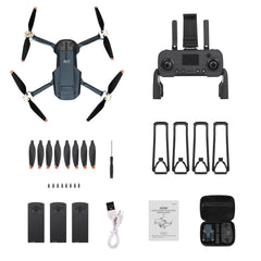 Durable brushless motor drone with 84 minutes super long flight time, drone with 4K HD camera for beginners, CHUBORY A77 WiFi FPV quadcopter, follow mode, auto-hover, 3 batteries, carrying case