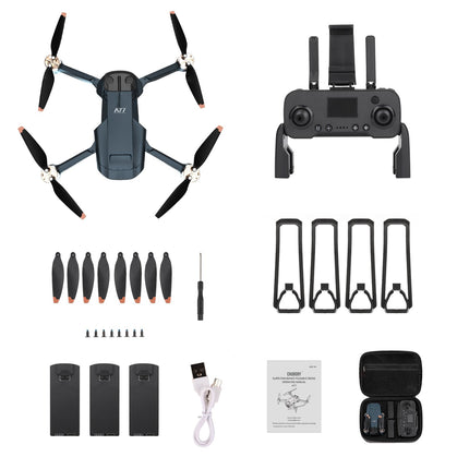Durable brushless motor drone with 84 minutes super long flight time, drone with 4K HD camera for beginners, CHUBORY A77 WiFi FPV quadcopter, follow mode, auto-hover, 3 batteries, carrying case