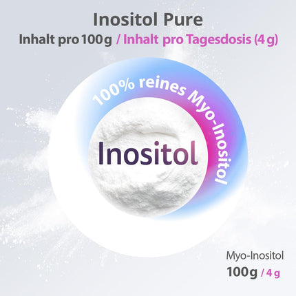 effective nature - Inositol Pure - 180 g pure myo-inositol powder - 4000 mg myo-inositol per day - Enough for 45 days
