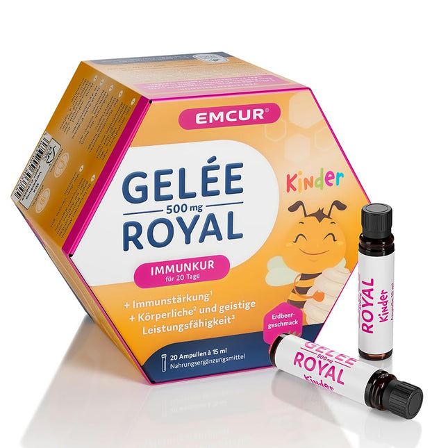 Emcur® Royal Jelly 500 mg Strawberry | Immune Treatment for Children