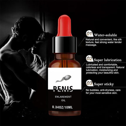 BAWUTZ Penis Enlargement Oil, Male Enlargement Oil, Penis Enlargement Oil for Men to Prolong Sex Life, Male Genital Massage Oil 10ml (5PC)