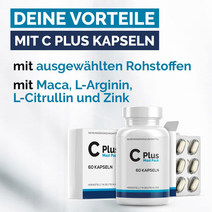 C + Capsules | Love, Lust &amp; Passion - for the active man | 60 Capsules MaxiPack 3x
