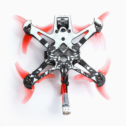 EMAX Tinyhawk 3 Plus Freestyle Drone RTF Kit Ready To Fly FPV HD Zero Drones Mini Racing Quadcopter Robust Carbon Fiber Frame with Goggles and E8 Radio Transmitter for Kids Adults and Beginners