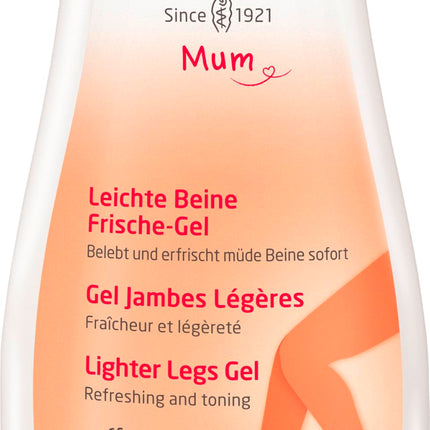WELEDA Organic Mama Light Legs Fresh Gel – natural cosmetics body care leg lotion for the care of stressed legs during pregnancy. Refreshes and revitalizes with a citrus scent (1 x 200 ml)