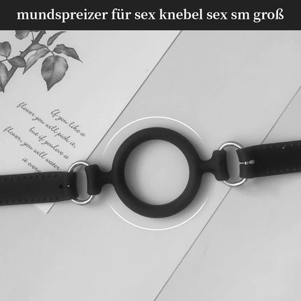 YUZHO Gagring gag sex sm large mouth spreader for sex ring gag, BDSM fetish mouth gag silicone O-ring mouth bondage sex toy adult play for men and women