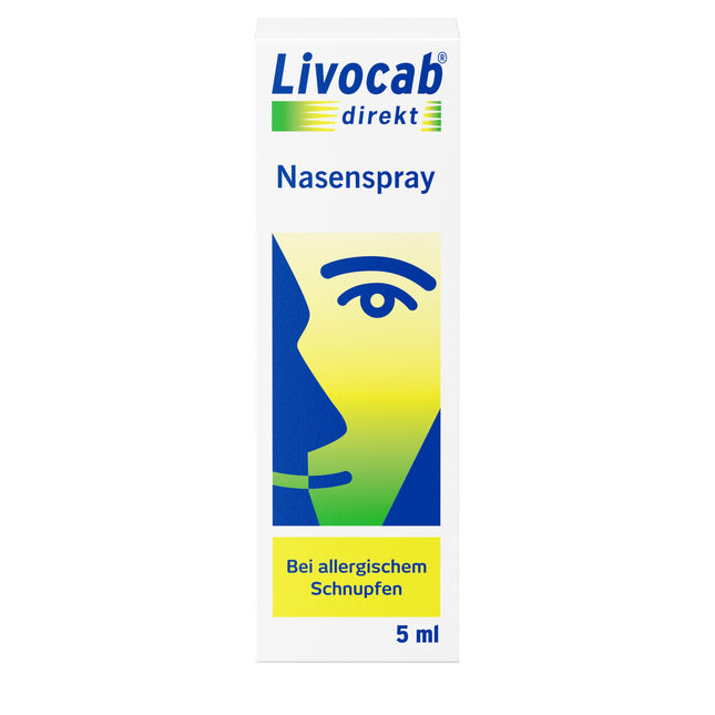 Livocab® direct nasal spray (5 ml) | Acute allergy relief | Fast relief from allergic rhinitis | Effective from the first use
