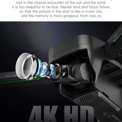 LUXWALLET Ai-Fly² GPS Professional Drone - Obstacle Detection - 4K Camera + Zoom - Gimbal - 5G WiFi FPV - 1.2KM Range - 2X Battery