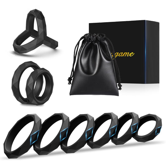8 Größen Penisring Sexspielzeug Sex Spielzeug für die Männer Paare Extrem Sex Toys Penisringe Penis Ring Sex Toyset für Man Cockring Cockringe Silikon Hodenringe für den Mann Love Rings Sex Ring