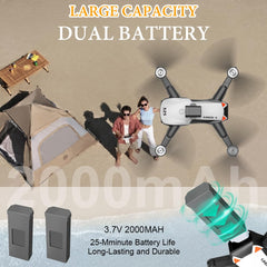 OBEST Drone with 4K Camera, Brushless Motor Drone, FPV Foldable Quadcopter Drone with 360° Active Obstacle Avoidance, Kids Adults Toys &amp; Gifts