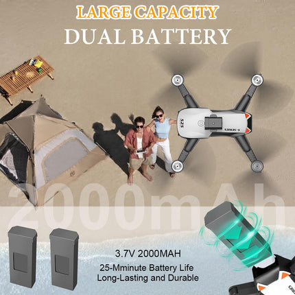 OBEST Drone with 4K Camera, Brushless Motor Drone, FPV Foldable Quadcopter Drone with 360° Active Obstacle Avoidance, Kids Adults Toys &amp; Gifts