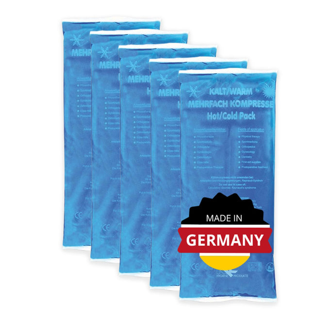 KK Cold-Warm Compresses | KK Hygiene Multi-Purpose Compresses | 5 pieces | Size: 12 x 29 cm | Microwave-safe