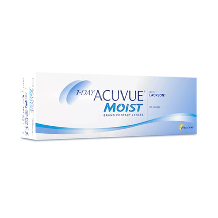 ACUVUE MOIST 1-Day Daily Contact Lenses for Sensitive Eyes &amp; Allergy Sufferers – Daily Contact Lenses with -3.25 dpt and BC 8.5 – UV Protection &amp; Comfortable Wear – 30 Lenses