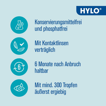 HYLO CARE eye drops for dry eyes with hyaluronic acid and dexpanthenol, 10 ml