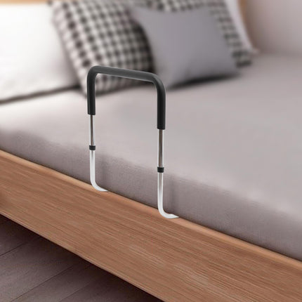 Bed rail for safety older adults - Bed guard rail height adjustable standing aid and fall protection - Stable bed handle for seniors and nursing beds - for people with disabilities