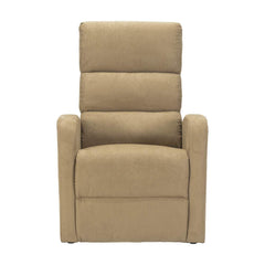 Sime LU-2 ADJUSTABLE electric recliner for seniors with 2 motors, independently adjustable backrest and footrest, 4-wheel kit, non-deformable seat, microfiber recliner with stand-up aid, camel