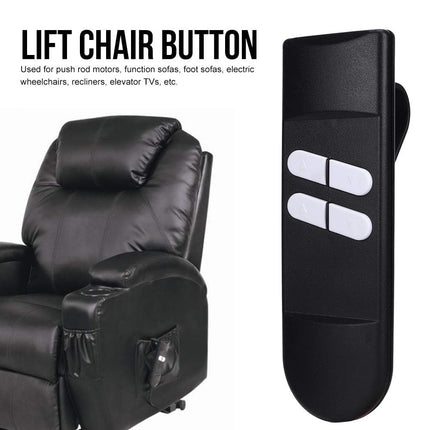 DEWIN Recliner Chair Controller,Multiple Uses 2 Button 5 Pins Connector,Adjustable Hand Control for Lift Chairs Electric Recliner