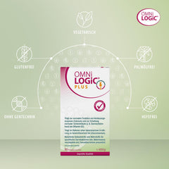 OMNi LOGiC PLUS, 90 servings (450g), Fiber, With Glucomannan, Powder, Vegetarian, Gluten-free