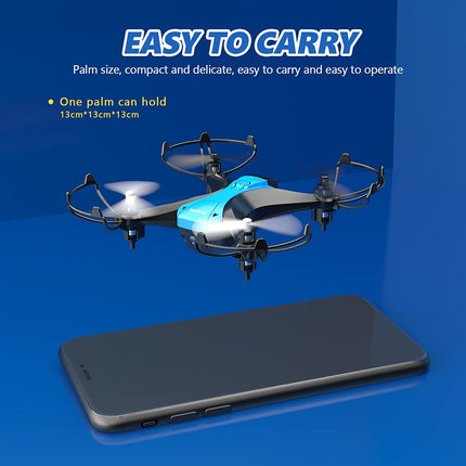 Drone for beginners RC mini drone dual battery 16 minutes flight time indoor RC remote-controlled drone 3D flip altitude hold RC quadcopter remote-controlled for children girls son boys toy gift