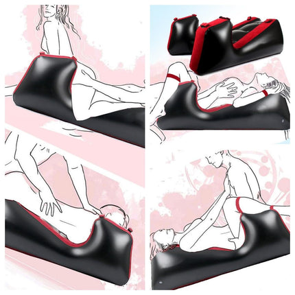 Multi-position Bondage Ramp Inflatable Armchair Bed Inflatable Chair Sofa Lounge Split Legs SM Chair Pillow Couch with Handcuffs Ankle Cuffs