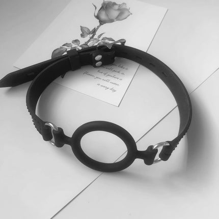YUZHO Gagring gag sex sm large mouth spreader for sex ring gag, BDSM fetish mouth gag silicone O-ring mouth bondage sex toy adult play for men and women
