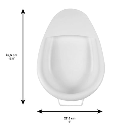 PEPE Mobility - Bedpan for adults, plastic, chamber pot bed, urinal bottles men women, elderly people, bed pan adults