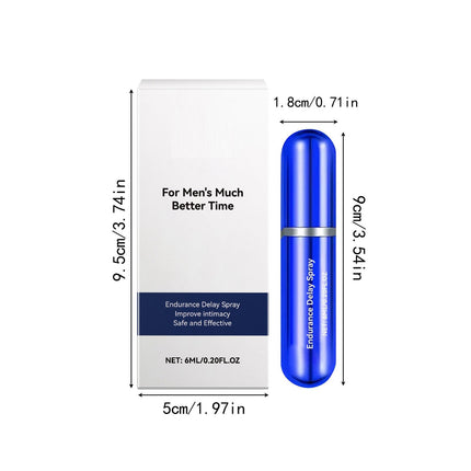 Delay Spray for Men, Extra Strong Sexual Enhancers for Men, Immediate Effect, Delay Spray for Men, Erection Aid for Men, Delay Spray Ideal for Promoting Intimacy in Couples - 6ML