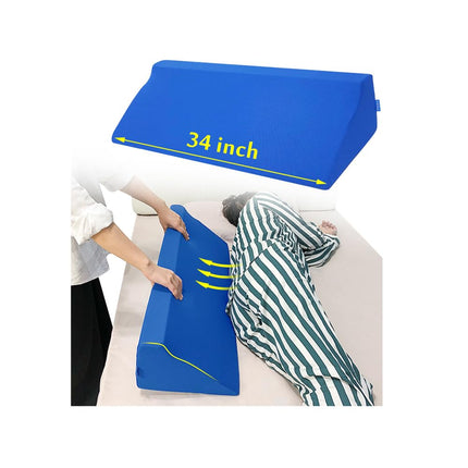 Wedge Pillow for Sleeping, Foam, Body Positioning Wedges, Adult, Hospital, Inclined Sleeping Pillows for Pressure Ulcers, Bed Sores, Treatment, Rotating Wedge, Large Body, Nursing Pillow