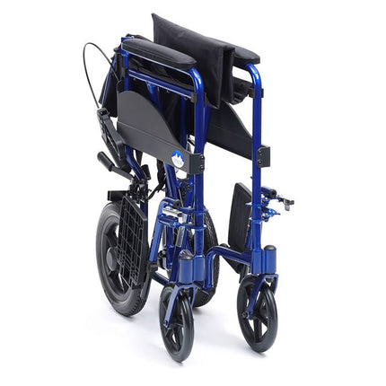 Drive Medical Transport Wheelchair Expedition Plus Travel Wheelchair Folding Wheelchair Lightweight Wheelchair