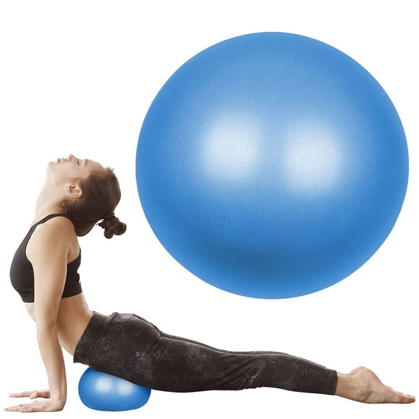 flintronic Exercise Ball Small Pilates Ball, 25cm Soft Yoga Ball, with Inflatable Straw, Anti-Burst Exercise Ball for Yoga, Pilates, Balance, Physiotherapy, Stretching and Core Fitness