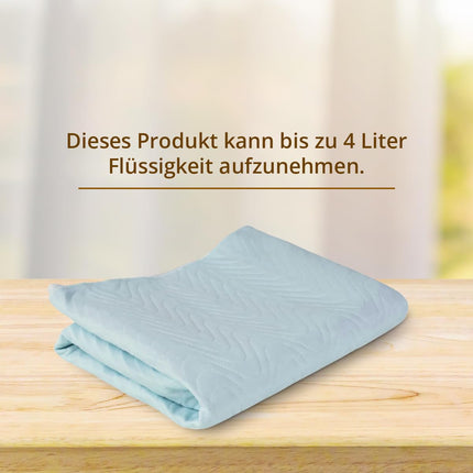 PimPam Factory – (Pack of 2) Washable Incontinence Pad with Wings – Made in EU – Waterproof Mattress Topper – 90 x 85 cm – Extremely Absorbent – ​​Washable Incontinence – Bed Pads