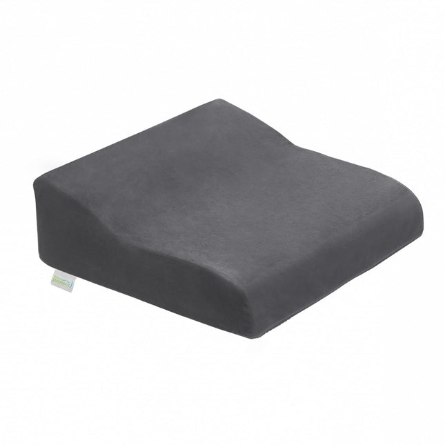 Bodyprotect Standing Aid Booster Seat 40 x 40 x 13 cm, Anti-Slip, Firm Seat Cushion, Ökotex 100, Washable, Grey, Made in EU, Grey