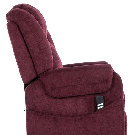 POLTRONE ITALIA Sofia 2 Motors PERSONALIZED TV armchair with electric stand-up aid Medical device 2 wheels Micro-spring seat stain-resistant senior armchair relax chair Red