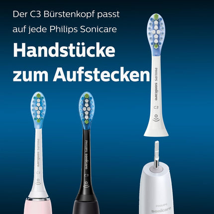 Philips Sonicare Original C3 Premium Plaque Defense Standard sonic toothbrush heads - 4-pack in white (model HX9044/17)
