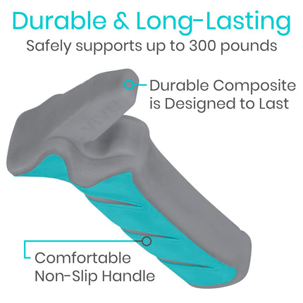 Vive Auto Assistant - Vehicle Assist Handle - Standing Mobility Aid Tool for Elderly - Safety Door Handle AutoCane - Portable Grab Bar for Seniors and Disabled, Teal