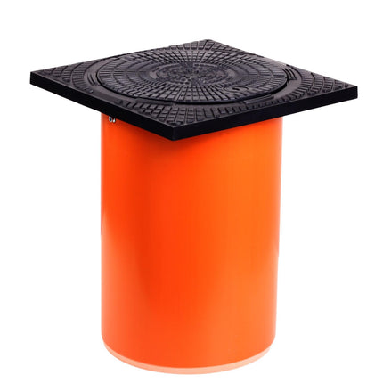 Telescopic manhole cover square KG pipe DN 315 inspection shaft telescopic shaft inspection flap 40x40 inspection shaft sewage shaft soakaway shaft pump shaft shaft (inspection shaft without ventilation)