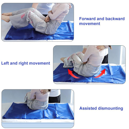 Sliding sheet for bed transfer, 75x95cm patient transfer board, sliding sheet for bedridden patients, transfer board patient lift, reusable sliding sheet for bariatric transfer, transfer for the elderly