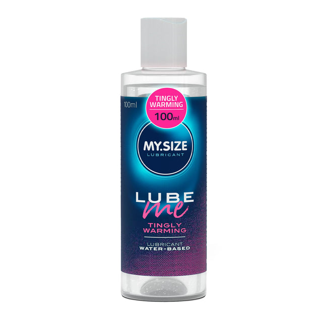 MY.SIZE Lube Me Premium Lubricant Tingly Warming 100 ml I Lubricant warming, tingling &amp; odorless I Water-based lubricants I Lubricant gel for toys &amp; latex condoms I water-based lubrication