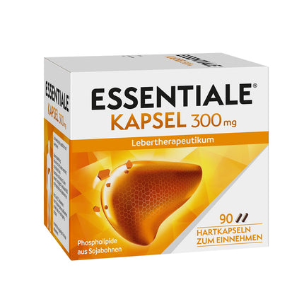 ESSENTIALE® Capsules 300 mg for liver diseases | 90 capsules | herbal medicinal product | for the improvement of symptoms of liver damage caused by poor diet or liver-damaging substances