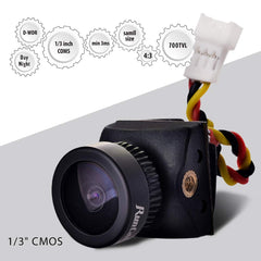 RunCam Nano 2 FPV Camera 1/3" 700TVL CMOS FPV Camera 1.8mm (M8) FOV 170° PAL/NTSC Not Switchable 3.2g Mini Action Cam for RC FPV Drone Tinywhoop Cinewhoop