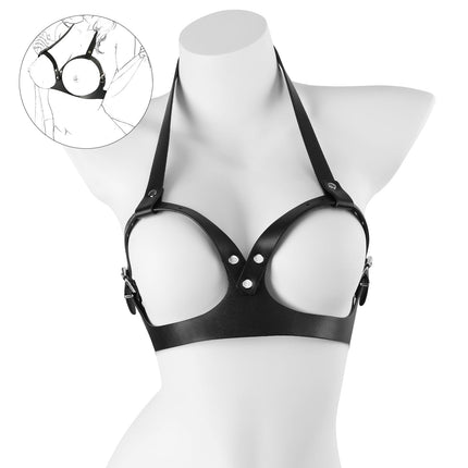 BDSM Bondage Set Sex Toys for Couples Breast Restraints for Women Sexy Harness Ladies Leather SM Bondage Set Restraints Erotic Sex Toys for Women Extreme Lingerie Ladies Sex Toys Extreme Sex Games