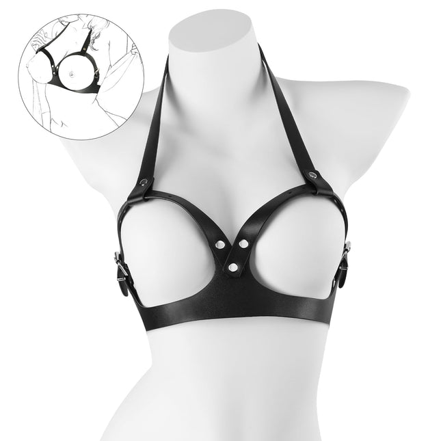 BDSM Bondage Set Sex Toys for Couples Breast Restraints for Women Sexy Harness Ladies Leather SM Bondage Set Restraints Erotic Sex Toys for Women Extreme Lingerie Ladies Sex Toys Extreme Sex Games