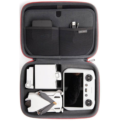 PGYTECH Carrying Case for DJI Mini 3/3 Pro/Mini 4 Pro Waterproof PU Leather Carrying Case Compatible with DJI RC2/RC/RC-N1 Remote Control Drone Accessories with Shoulder Strap