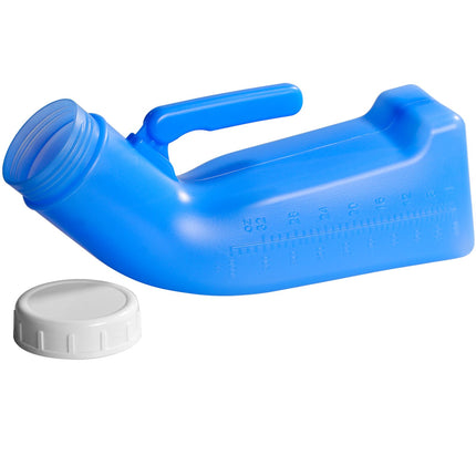 Urinal Bottle for Men Portable Urinal 1.2L Emergency Urinal Bottle Reusable Mobile Toilet Plastic Urinal Bottles with Lid for Travel Camping On the Go