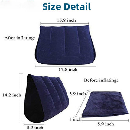 Sex Pillow Sex Lumbar Pillow Inflatable Wedge Triangle Pillow Sex Love Position Furniture Erotic Sex Travel Pillow for Couples