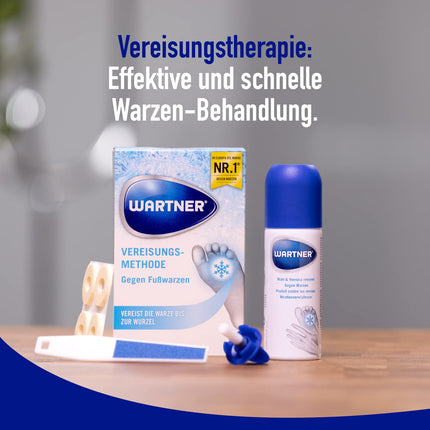 WARTNER Wart Freezing Spray for Plantar Warts - Spray for the Treatment of Plantar Warts - Wart Cryotherapy for Self-Treatment for Children and Adults - 1 Pack, 1 x 50ml