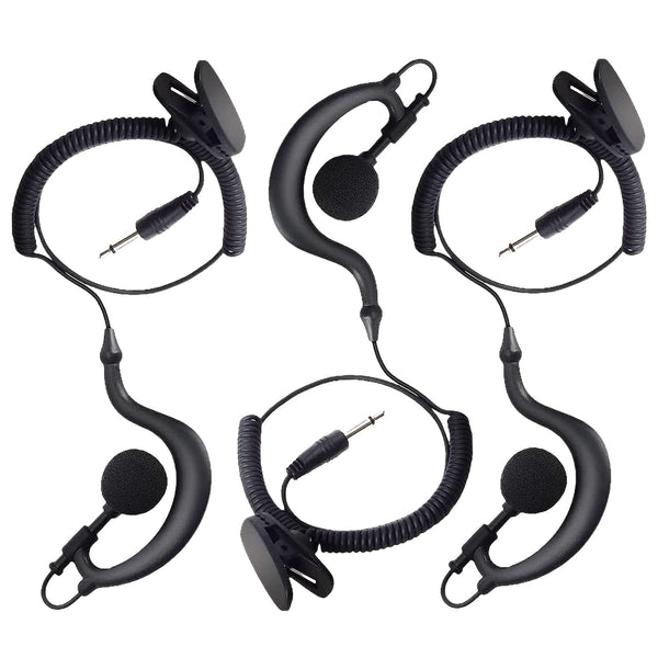 Tube Only Earpieces with 3.5mm Plug for Tube Earpiece, Outdoor Walkie Talkie 3.5mm/Two-Way Radio, Adapter Police Pinganillo Police (3 Pack)