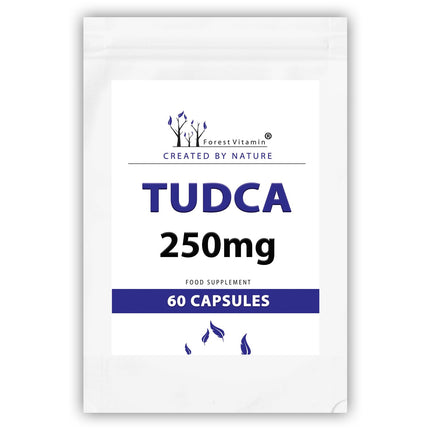 TUDCA - Forest Vitamin TUDCA 250mg Capsules - Tauroursodeoxycholic Acid - Super Liver Support - Health and Beauty (60)