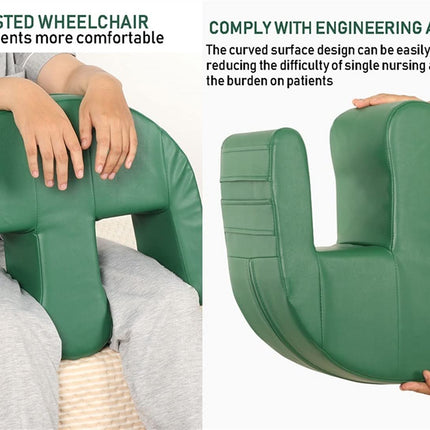 Aocet Turning Aid for Elderly Patients Bedridden, Nursing Turning Device, Anti-Decubitus Cushion, PU Leather, Nursing Aids for Seniors, Home Care Tools with Handles