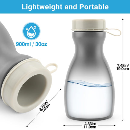 Urinals for men with luminous lid - 900mL, men's urinal with screw cap and leak-proof lid - High-quality portable urinal for men - Practical as bed bottles